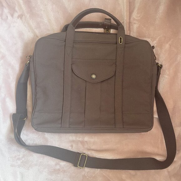 Canvas Messanger Cross-body Laptop Bag – Brand: Property of… (Amsterdam Series) - Picture 1 of 8